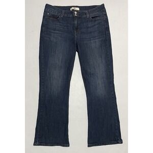 Womens‎ Levi's Blue Jeans size 14 X 29.5 Dark Wash 526 Tm Slender Bootcut